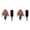 Pink, variant on Artificial Cemetery Flowers Set of 2 with Vase, Outdoor Grave Decorations Roses Bouquet, Non Bleed Colors Memorial Flowers for Gravesite, Complete Arrangement for Headstone and Cemetery
