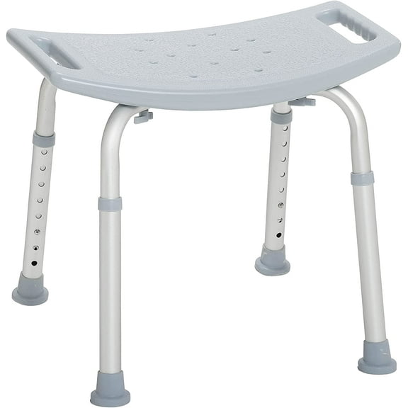 Drive Medical Bath Bench without Back, Grey( Pack of 2 )