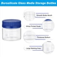thumbnail image 3 of 8 Pack Bouteilles de Stockage de Réactif, 150ml Verre Borosilicate Grand Ouverture Graduée Ronde avec Bouchon à Vis GL32, 3 of 7