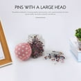 thumbnail image 4 of 500Pcs Sewing Pins Pearl Needles Pink Fabric Cover Pin Cushion Bottle Tailoring Process, 4 of 9
