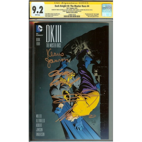 Dark Knight III: The Master Race #4 - CGC 9.2 Comic Book