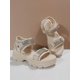 thumbnail image 2 of Women Rhinestone Decor Hook-and-loop Fastener Sport Sandals, Polyester Sporty Sandals, 2 of 5