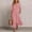 Pink, variant on Ayolanni 3/4 Sleeve Dresses for Women 2026 Striped Side Slit Button Down V-Neck Maxi A-Line Dress Party Vacation Casual Sundress with Pockets Pink L