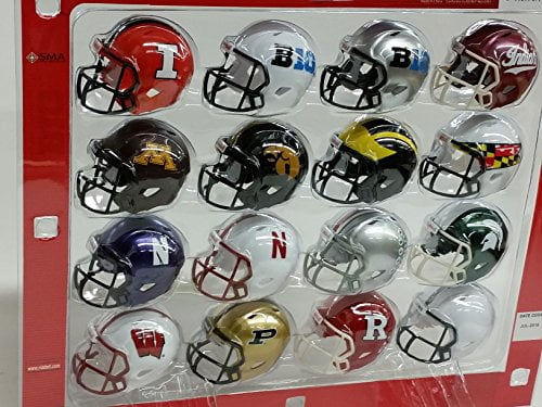 Big 10 Conference NCAA 2016 Pocket Pro Helmet Set - Walmart.com