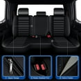 thumbnail image 7 of Seat Covers Fit for Toyota Tacoma: 2024-2026 Full Set Fit for Toyota Tacoma Truck Double Crew Cab Semi-Custom Car Seat Covers Faux Leather Automotive Seat Cushion Protectors, 7 of 7