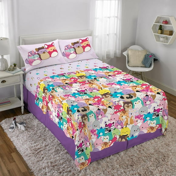Squishmallows "Mallow Dreams" Full Sheet Set, Squishmallows Full Sheet Set