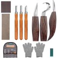 thumbnail image 1 of Starlight-10pcs Wood Carving Tools, Wood Carving Kit With 3 Wood Chisels, 3 Wood Carving Knife, Carving Knife Set, Professional Wood Carving Tools For, 1 of 5