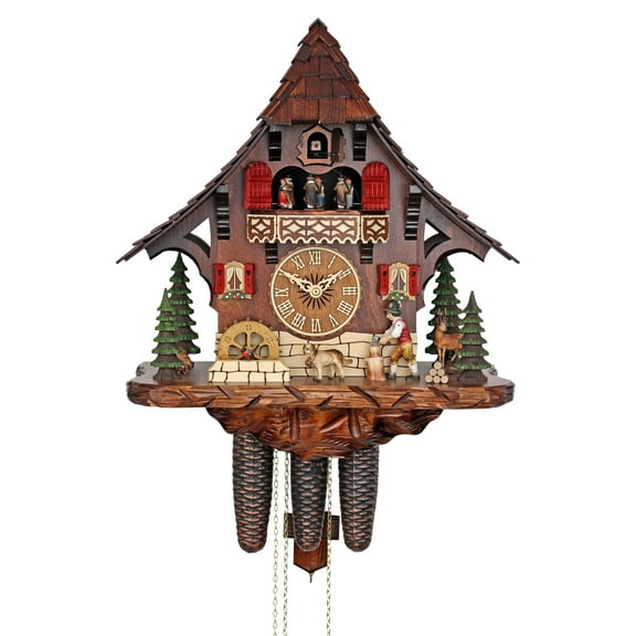 HerrZeit by Adolf Herr Cuckoo Clock  - The Busy Wood Chopper AH 446/1 8TMT