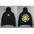 thumbnail image 1 of Sudadera con capucha de algodón para hombre, suéter informal con estampado gráfico, ropa deportiva de gran tamaño, color negro liso, para gimnasio, S-6XL xuanjing unisex, 1 of 2