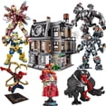 thumbnail image 2 of Bloques de construcción Vengadores Santuario Superhéroes Spider-Man Venom Iron Man Juguetes modelo ensamblados para niños Adultos SIN caja200502Ninguna caja zhangyuxiang unisex, 2 of 2
