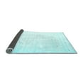 thumbnail image 2 of Ahgly Company Indoor Rectangle Solid Light Blue Modern Area Rugs, 2' x 5', 2 of 4
