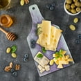 thumbnail image 5 of Flower Cutting Board, Dreamy Tree Body View Cloudy Details Love and Affection Valentines Inspired Motif, Decorative Tempered Glass Cutting and Serving Board, Wine Bottle Shape, Purple, by Ambesonne, 5 of 5