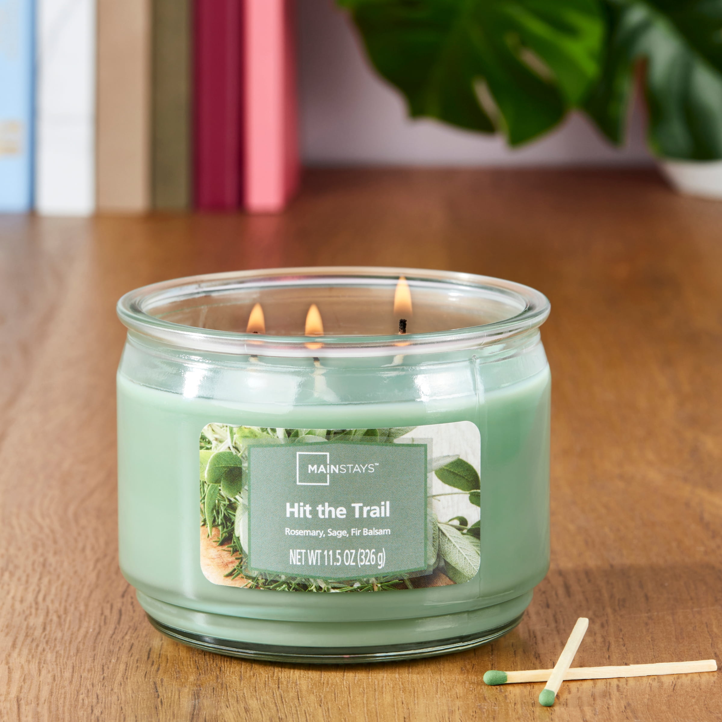 Mainstays Hit the Trail Candle with Three Wicks, 11.5 Oz, Aromatic Scent