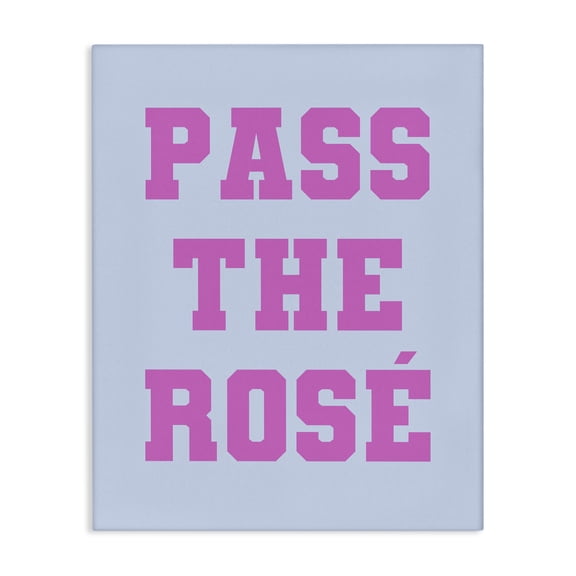 Stupell Industries Pass the Rose Phrase Inspirational Painting Gallery Wrapped Canvas Art Print Wall Art, 16 x 20