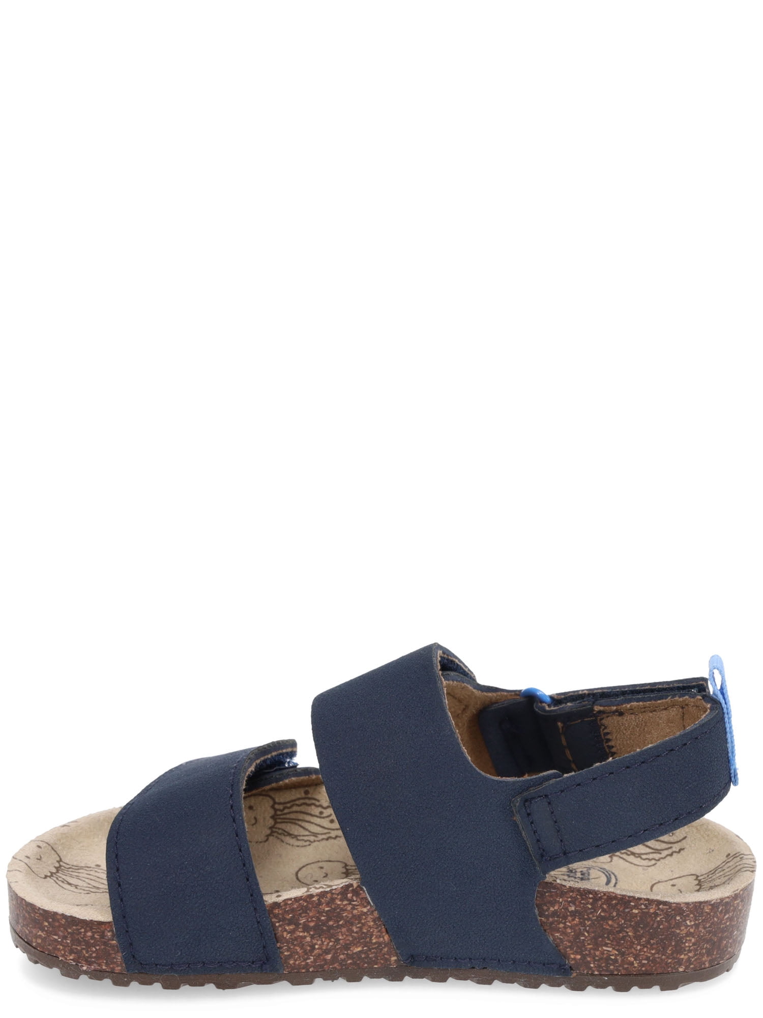 Wonder Nation Baby & Toddler Boys Two Strap Footbed Sandals
