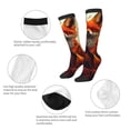thumbnail image 3 of Sikiie Maple Leaf Meditating Fox Knee Socks, High Socks Long Stretchy Sock Women Knee High Stocking, Long Socks for Women, 3 of 6