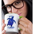 thumbnail image 2 of 3drose, Destin Florida Sailing Nautical Anchor If You Love Boating., 11oz Two-tone Green Mug, 2 of 6