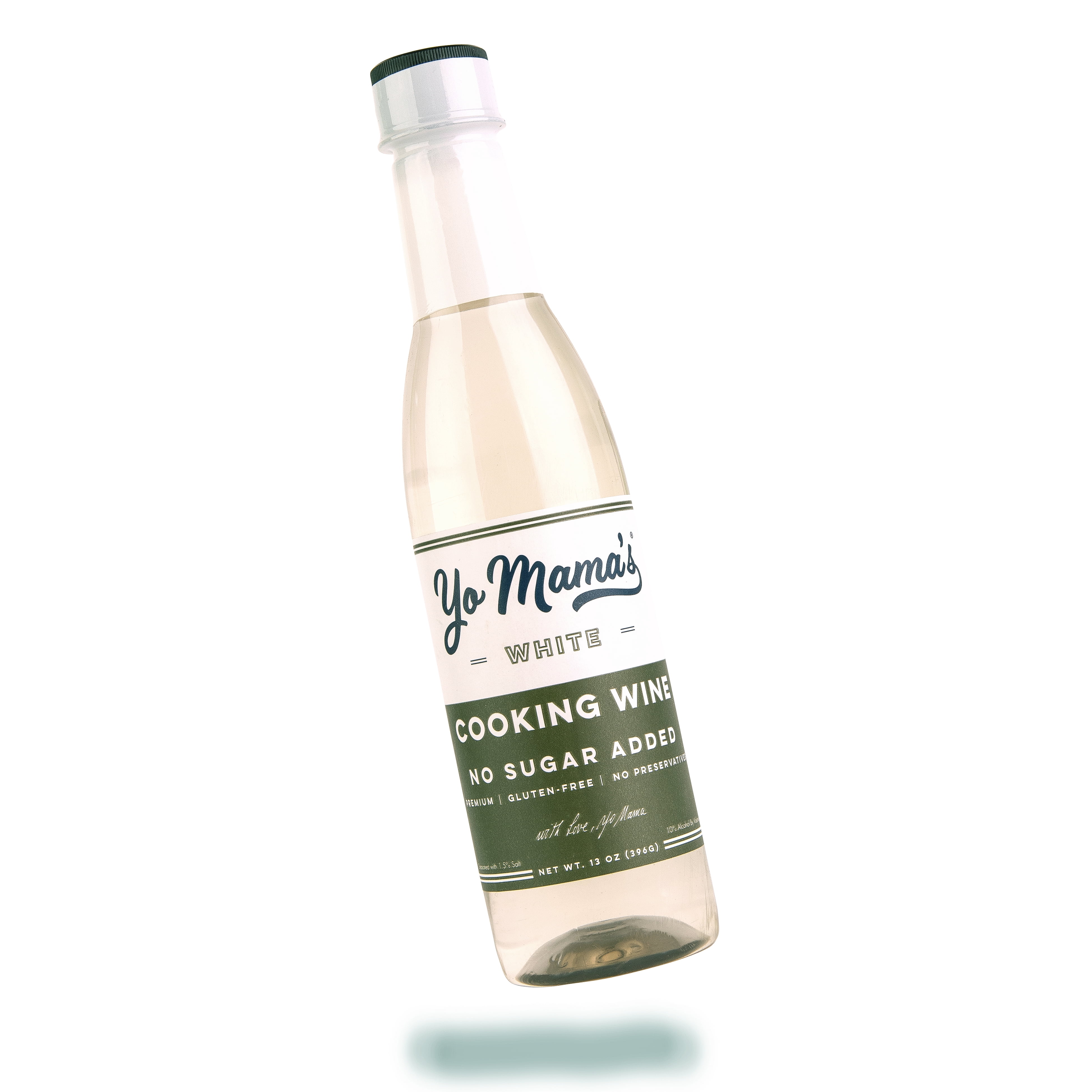 (6 pack) Yo Mama's Foods Premium White Cooking Wine, No Sugar Added, Gluten Free, 1 Bottle