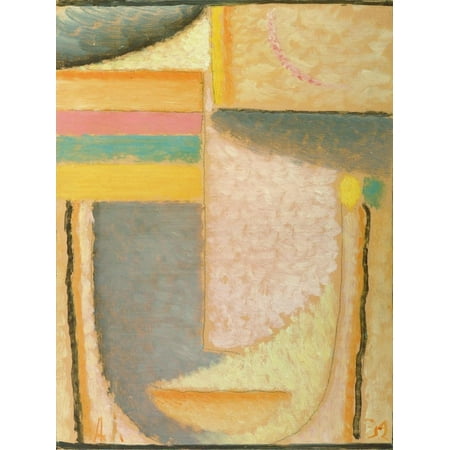 The Last Ray, 1931 Pastel Abstract Portrait Painting Print Wall Art By Alexej Von