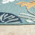 thumbnail image 3 of Ox Bay Elise 7'6" Round Blue Coral Reef Hi-Low Indoor/Outdoor Area Rug, 3 of 8