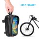 thumbnail image 4 of Bolsas de Montaje de Teléfono de Bicícleta Impermebles Al Marco Delantero Tubrina Superior Con Bosque Táctil Ciclo Ciclo Ciclo Bike Herramient de Almacenamiento Pack, 4 of 7