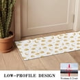 thumbnail image 3 of White Golden Cloud Moon Pattern Door Rugs,Washable Non Slip Door Mats Indoor,Decorative Door Mats,Entry Mat Indoor for Entrance,Bedroom,Kitchen,Bathroom,16"x47", 3 of 6