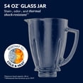 thumbnail image 3 of Oster 800-Watt Vortex Blender, 54 oz Glass Jar, 2 Auto Programs & All-Metal Drive, Mussel, 3 of 8
