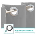 thumbnail image 4 of Patio Curtain Panel - 50x120in Outdoor Privacy Curtains - Greyish White Grommet Top - Waterproof Gazebo Drapes for Porch, Cabana, Lanai, 4 of 7