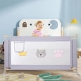 thumbnail image 5 of TOHU Extra Long Toddler Bed Rails Extra Long Bumper Safety Rails Guard for Toddler Bed Extra Tall Rail Bed Bumper for Kids Bed Sleep Rails Fence Sleep Safety Rail for King Double Queen Twin fabulous, 5 of 10
