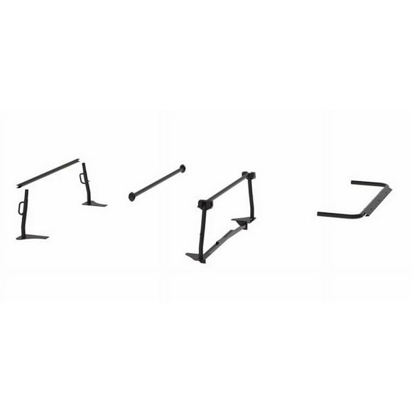 Holman Ladder Rack Component 12007 Pro Rack; For Pro Series Ladder Rack; Legs And Bars Only; Powder Coated; Black; Steel; With Cap