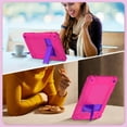 thumbnail image 3 of BMOUO Case for All-New Amazon Fire HD 10 Tablet (13th Generation 10.1", 2023 Release), Layer Duty Shockproof Rugged Case with Kickstand, Rose+Purple, 3 of 6