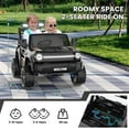 thumbnail image 5 of VIBESPARK 24 Volt Ride on Toys, 2-Seater Ride on Cars with Remote Control, 2WD/4WD Switchable Electric Car for Kids w/ Bluetooth, 800W Power Car Wheels, Music, MP3, Suspension, Black, 5 of 9