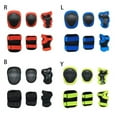 thumbnail image 2 of 6 In 1 Kids Cycling Skating Protective Gear Elbow Knee Pads Wrist Guard Straps Set 3-13Y, 2 of 2