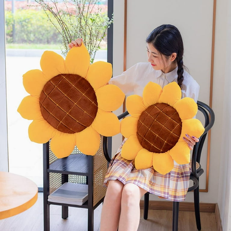 Sunflower pillows for couch sale