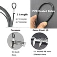 thumbnail image 2 of Cable de seguridad Bytiyar de acero inoxidable de 8 pies y 6 mm, 2 of 6