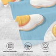 thumbnail image 3 of Egg on Blue Background Cotton Face Towels Absorbent Hand Towel Soft Bathroom Towel for Kitchen Hotel Decoration, 3 of 7