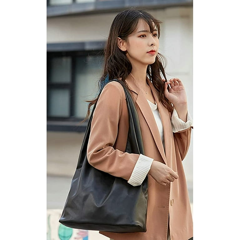Tote Bags For Women Leather Casual Large Capacity Handbags Solid