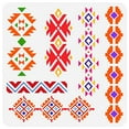 thumbnail image 6 of Rope Net Painting Stencil 11.7x8.3 inch Reusable Alternative Wall Stencil Plastic PET Woven Mesh Drawing Stencil Hollow Out Rope Web Stencil for Wall Tile Fabric Window Home Decor, 6 of 9