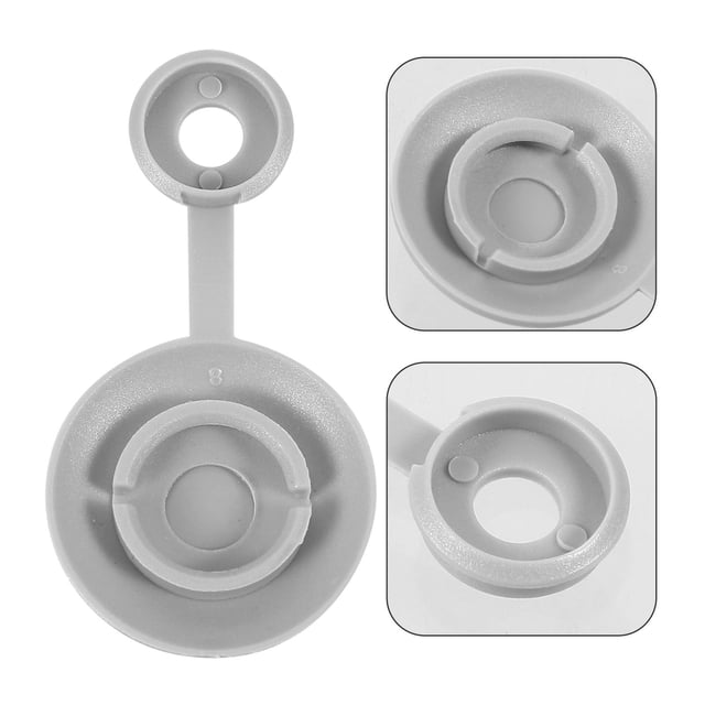 WRISTBIQUE 10Ud Kit De Tapas Para Tornillos Plástico Gris Oscuro Para Uso En Vehículos Comerciales