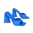 thumbnail image 4 of XY London Womens Maylin Quilted Sculptured Heel High Heels, 4 of 5