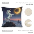 thumbnail image 4 of Flying horse under the moon Linen toss pillowcase Decoration pillowcase Gift preferred 18x18" Cushion cover 2 set Sofa pillowcase Sofa bedroom living room car, 4 of 8