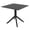 Black, variant on Compamia Sky 32" Square Patio Bistro Table in Black