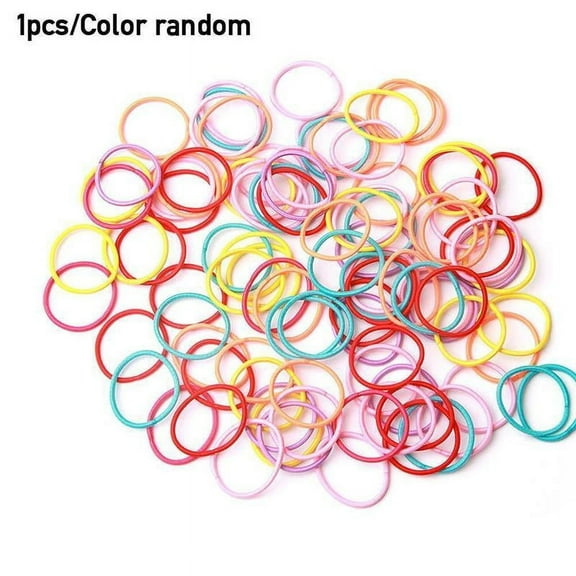 50 pieces Hair Ties Elastic Hair Bands Colorful Hair Rope Ponytail Holders for Girls Women Hair Accessories by Shanghaiyuming