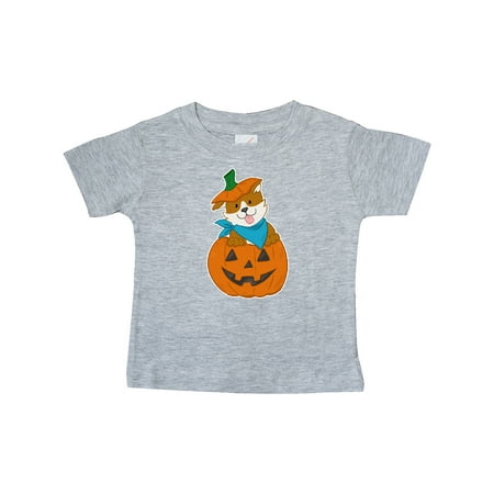

Inktastic Cute Halloween Corgi in Pumpkin Gift Baby Boy or Baby Girl T-Shirt