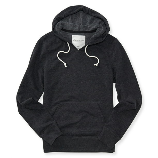 Aeropostale Sudadera con capucha para hombre, color negro, XXL