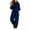 Blue, variant on MLCDZ Women's 2 Piece Velour Tracksuit Hooded Long Sleeve Pullover Wide Leg Pants Sweatsuits for Women Lounge with Pockets Casual Lightweight Workout Set