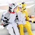 thumbnail image 3 of Monos con capucha de una pieza para niños, pijamas de invierno cálidos de lana, pijamas para niños, ropa de dormir para niños, Cosplay de Navidad y Halloween, 3 of 4