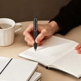 thumbnail image 4 of Slim Gel Pens, Retractable Pens with 0.5Mm Black Ink, Two-Tone Styles for Journaling and Office, Pocket-Sized and Portable Smooth Writing, Black, 4 of 4