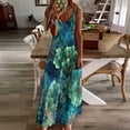 thumbnail image 4 of Abstract Oceanic Coral Pattern Sleeveless Dress Loose Women's Dress Dresses Luxury Evening Dresses, 4 of 9