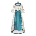 thumbnail image 1 of Femmes Vintage Robes Classiques Cou Carré Cour Robe de Soirée Vintage Robe Cosplay Robes de Retour, 1 of 4